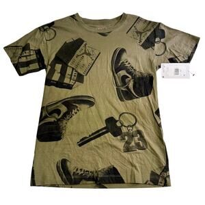 Youth Large Air Jordan Army Green tee NWT